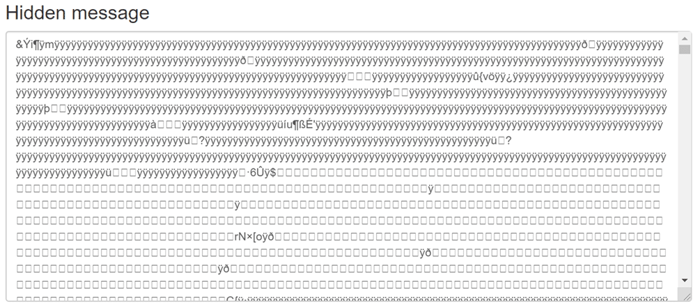 Steganographic attack - after CDR