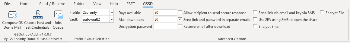 Dome Outlook Add-in